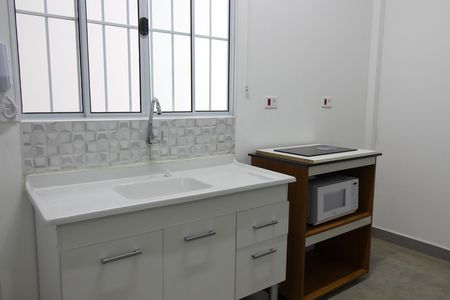 Cozinha de kitnet/studio para alugar com 1 quarto, 33m² em Vila São Silvestre (zona Leste), São Paulo