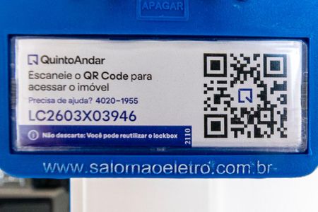 Apartamento para alugar com 44m², 2 quartos e sem vaga Apartamento para alugar com 44m², 2 quartos e sem vagaÁrea comum - QR Code da lockbox