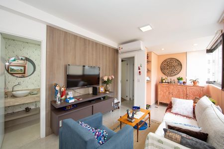 SALA de apartamento à venda com 2 quartos, 68m² em Serra, Belo Horizonte