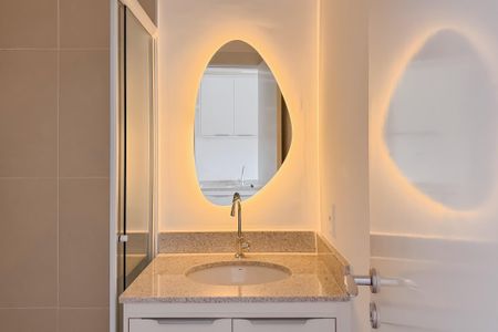 Banheiro de kitnet/studio para alugar com 1 quarto, 28m² em Ipiranga, São Paulo