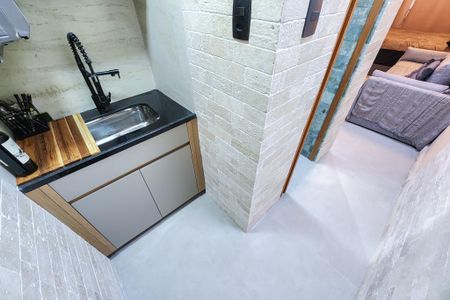 Studio para alugar com 21m², 1 quarto e sem vagaCozinha 