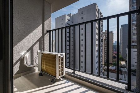 Sala/Cozinha - Varanda de apartamento para alugar com 1 quarto, 25m² em Pinheiros, São Paulo