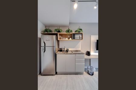 Studio para alugar com 33m², 1 quarto e 1 vaga Studio para alugar com 33m², 1 quarto e 1 vagaCozinha