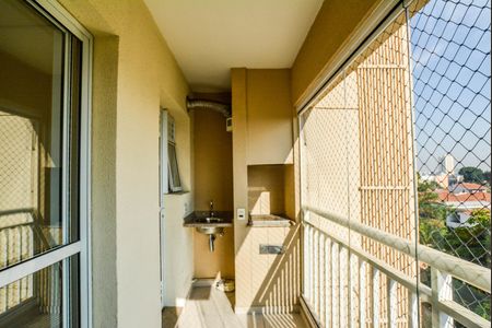 Varanda da Sala de apartamento para alugar com 2 quartos, 57m² em Campestre, Santo André