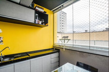 Varanda da Sala de apartamento à venda com 2 quartos, 39m² em Vila Pires, Santo André