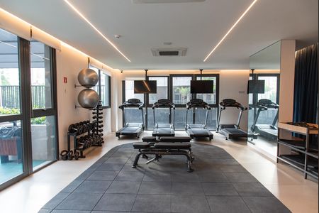 Studio para alugar com 20m², 1 quarto e sem vaga Studio para alugar com 20m², 1 quarto e sem vagaÁrea comum - Academia