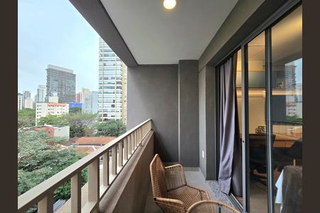 Studio para alugar com 30m², 1 quarto e sem vaga Studio para alugar com 30m², 1 quarto e sem vagaVaranda
