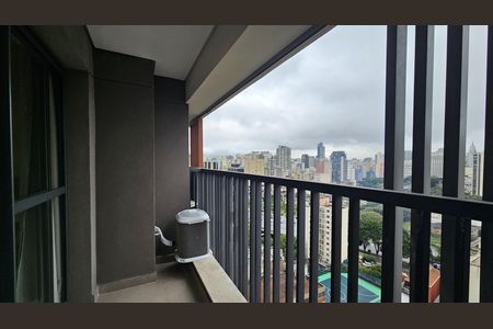 Studio para alugar com 24m², 1 quarto e sem vagaVaranda