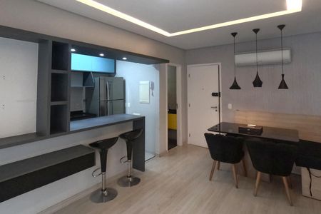 Sala de apartamento para alugar com 1 quarto, 57m² em Gonzaga, Santos