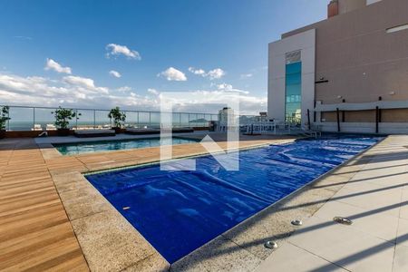 Área Comum - Piscina de apartamento para alugar com 1 quarto, 57m² em Gonzaga, Santos