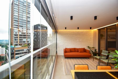 varanda cozinha e churrasqueira e sala de apartamento para alugar com 2 quartos, 111m² em Sumarezinho, São Paulo