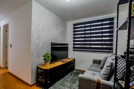 Sala de apartamento à venda com 2 quartos, 50m² em Vila Homero Thon, Santo André
