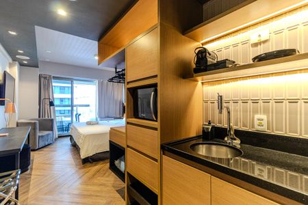 Studio para alugar com 25m², 1 quarto e sem vaga Studio para alugar com 25m², 1 quarto e sem vagaCozinha