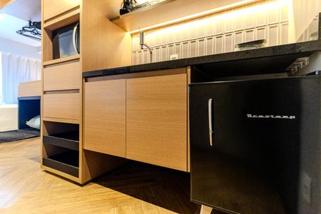 Studio para alugar com 25m², 1 quarto e sem vaga Studio para alugar com 25m², 1 quarto e sem vagaCozinha