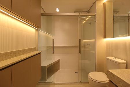 Banheiro de casa de condomínio para alugar com 1 quarto, 24m² em Moema, São Paulo