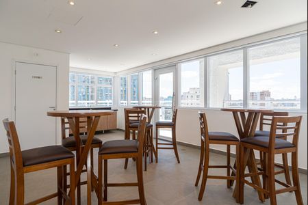 Studio para alugar com 34m², 1 quarto e 1 vaga Studio para alugar com 34m², 1 quarto e 1 vagaÁrea comum - Salão Gourmet