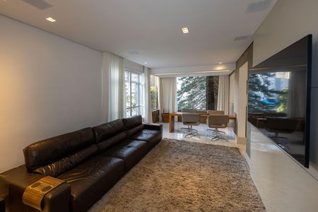 Sala de TV de apartamento para alugar com 4 quartos, 198m² em Santo Antônio, Belo Horizonte