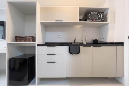 Cozinha de kitnet/studio à venda com 1 quarto, 27m² em Vila Mariana, São Paulo