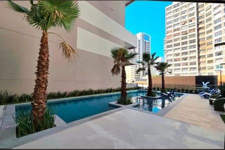 Studio à venda com 24m², 1 quarto e sem vaga Studio à venda com 24m², 1 quarto e sem vagaÁrea comum - Piscina