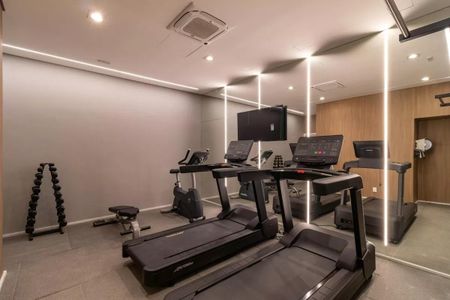 Studio para alugar com 25m², 1 quarto e sem vaga Studio para alugar com 25m², 1 quarto e sem vagaAcademia