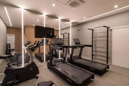 Studio para alugar com 25m², 1 quarto e sem vaga Studio para alugar com 25m², 1 quarto e sem vagaAcademia