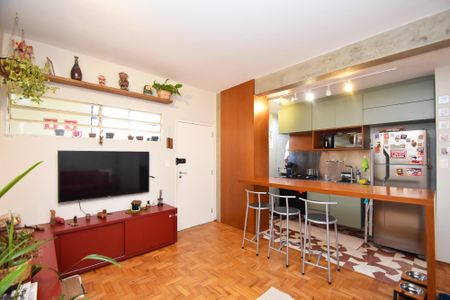 Sala de apartamento para alugar com 2 quartos, 51m² em Paraíso, São Paulo