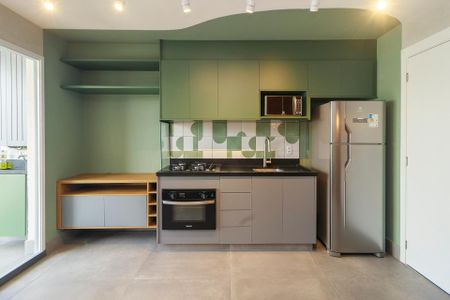 Sala - Cozinha de apartamento para alugar com 2 quartos, 36m² em Vila Cruzeiro, São Paulo