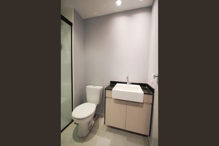 Studio para alugar com 24m², 1 quarto e sem vaga Studio para alugar com 24m², 1 quarto e sem vagaBanheiro