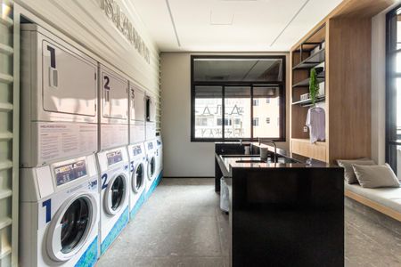 Studio para alugar com 37m², 1 quarto e sem vaga Studio para alugar com 37m², 1 quarto e sem vagaLavanderia
