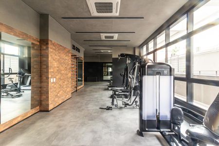 Studio para alugar com 37m², 1 quarto e sem vaga Studio para alugar com 37m², 1 quarto e sem vagaAcademia