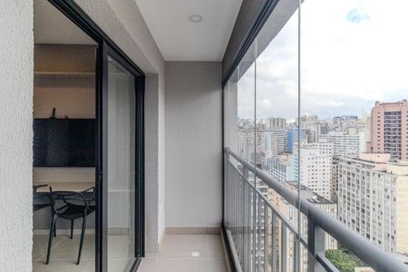Varanda de kitnet/studio para alugar com 1 quarto, 37m² em Vila Buarque, São Paulo