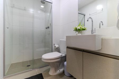 Studio para alugar com 37m², 1 quarto e sem vaga Studio para alugar com 37m², 1 quarto e sem vagaBanheiro