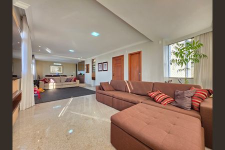 Sala  de apartamento à venda com 4 quartos, 180m² em Gutierrez, Belo Horizonte