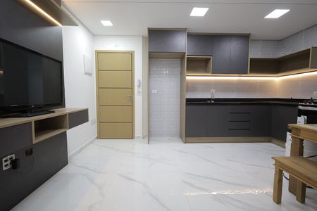 Sala de apartamento para alugar com 2 quartos, 50m² em Vila Assunção, Santo André