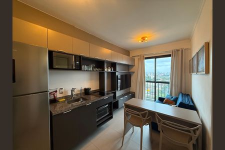 Sala/Cozinha de apartamento para alugar com 1 quarto, 25m² em Centro Histórico de São Paulo, São Paulo