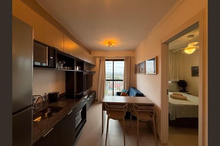 Sala/Cozinha de apartamento para alugar com 1 quarto, 25m² em Centro Histórico de São Paulo, São Paulo