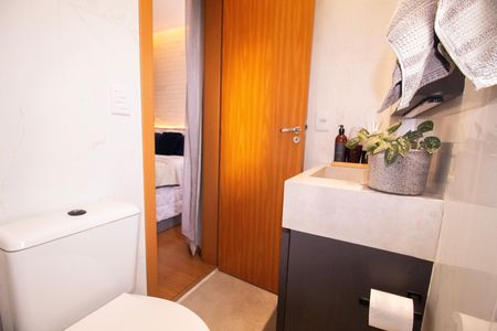 Apartamento para alugar com 62m², 2 quartos e 2 vagas Apartamento para alugar com 62m², 2 quartos e 2 vagasBanheiro da Suíte