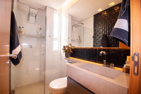 Apartamento para alugar com 62m², 2 quartos e 2 vagas Apartamento para alugar com 62m², 2 quartos e 2 vagasBanheiro da Social