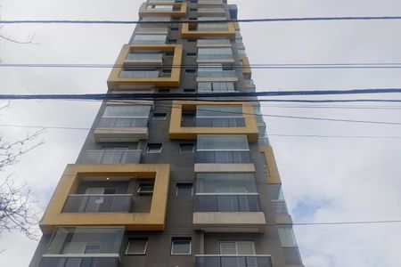 Studio para alugar com 40m², 1 quarto e 1 vaga Studio para alugar com 40m², 1 quarto e 1 vagaFachada e placa