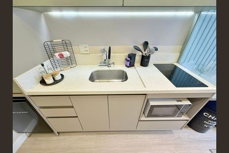 Studio à venda com 22m², 1 quarto e sem vagaCozinha 