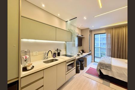 Studio à venda com 22m², 1 quarto e sem vagaCozinha 