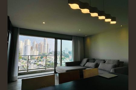 Sala de apartamento à venda com 1 quarto, 55m² em Vila Madalena, São Paulo
