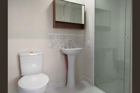 Studio para alugar com 27m², 1 quarto e sem vaga Studio para alugar com 27m², 1 quarto e sem vagaBanheiro