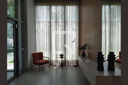 Studio para alugar com 27m², 1 quarto e sem vaga Studio para alugar com 27m², 1 quarto e sem vagaHall social