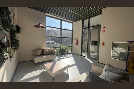 Studio para alugar com 28m², 1 quarto e sem vaga Studio para alugar com 28m², 1 quarto e sem vagaHall de entrada