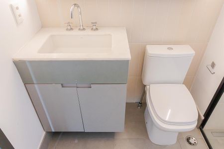 Studio para alugar com 54m², 1 quarto e sem vaga Studio para alugar com 54m², 1 quarto e sem vagaBanheiro