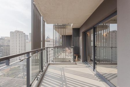 Varanda de kitnet/studio para alugar com 1 quarto, 54m² em Pinheiros, São Paulo