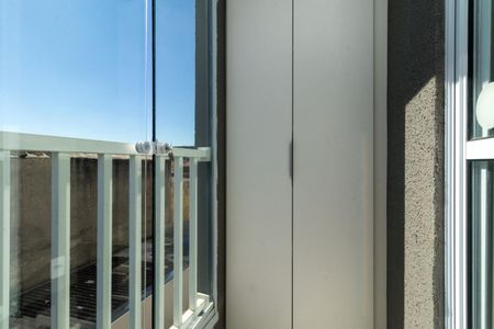 Apartamento para alugar com 32m², 1 quarto e sem vagaVaranda do quarto