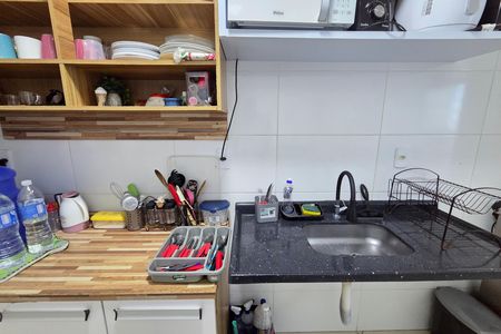 Cozinha de apartamento para alugar com 2 quartos, 86m² em Guilhermina, Praia Grande
