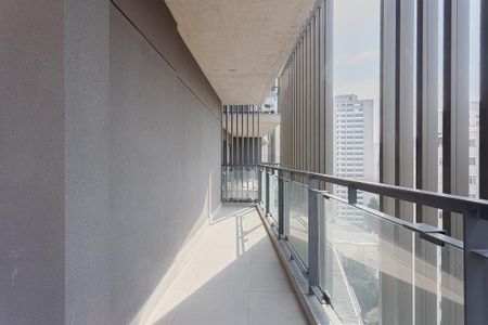 Varanda de kitnet/studio para alugar com 1 quarto, 54m² em Pinheiros, São Paulo